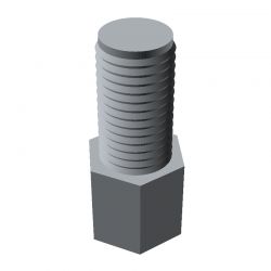 Entretoise hexagonale filetée mâle/femelle acier nickelé UNC4-40 - 5 mm sur plats