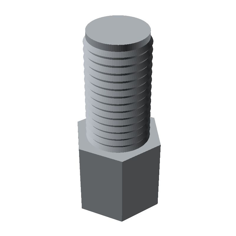 Entretoise hexagonale filetée mâle/femelle acier nickelé UNC4-40 - 5 mm sur plats