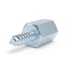 Distanciador hexagonal roscado autorroscante acero cincado M2,5 / ST2,2 - 5 mm entre caras