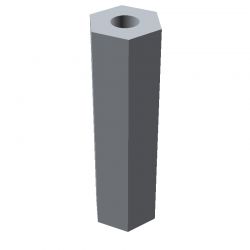 Entretoise hexagonale filetée femelle/femelle acier zingué M3 - 6 mm sur plats