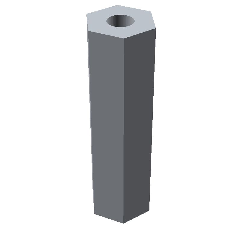 Entretoise hexagonale filetée femelle/femelle acier zingué M3 - 6 mm sur plats