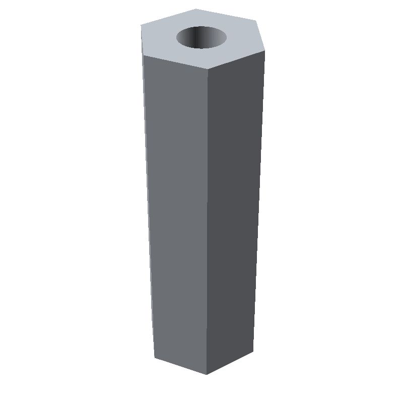Entretoise hexagonale filetée femelle/femelle acier zingué M4 - 8 mm sur plats