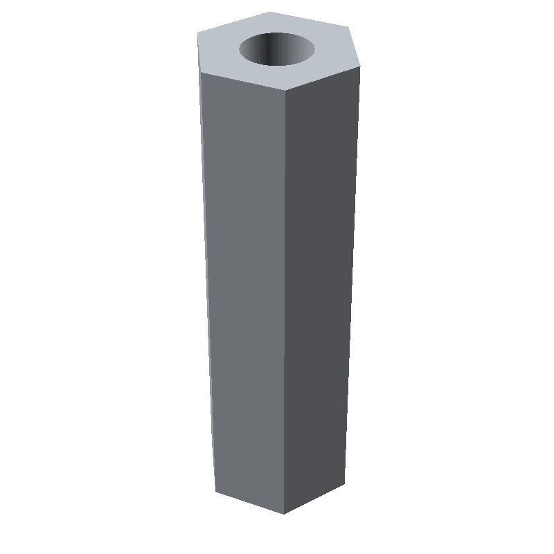 Entretoise hexagonale filetée femelle/femelle acier zingué jaune M4 - 7 mm sur plats