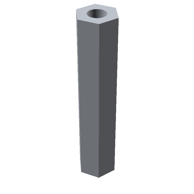 Entretoise hexagonale filetée femelle/femelle acier zingué jaune M6 - 10 mm sur plats