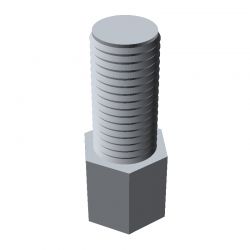 Entretoise hexagonale filetée mâle/femelle acier zingué jaune M3 - 5 mm sur plats