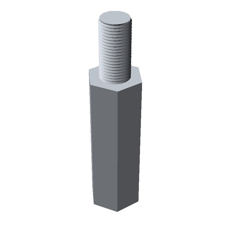 Entretoise hexagonale filetée mâle/femelle acier zingué jaune M5 - 8 mm sur plats