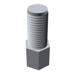 Entretoise hexagonale filetée mâle/femelle acier zingué jaune UNC4-40 - 4,75 mm sur plats