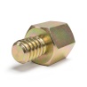Distanciador hexagonal roscado macho/hembra acero cincado amarillo con plomo UNC4-40 - 5 mm entre caras