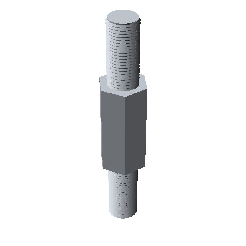 Entretoise hexagonale filetée mâle/mâle acier zingué jaune M5 - 7 mm sur plats