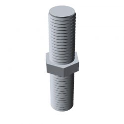 Entretoise hexagonale filetée mâle/mâle acier zingué jaune UNC4-40 - 5 mm sur plats