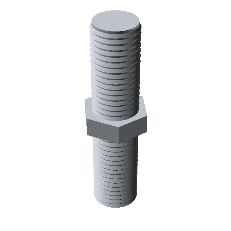 Entretoise hexagonale filetée mâle/mâle acier zingué jaune UNC4-40 - 5 mm sur plats
