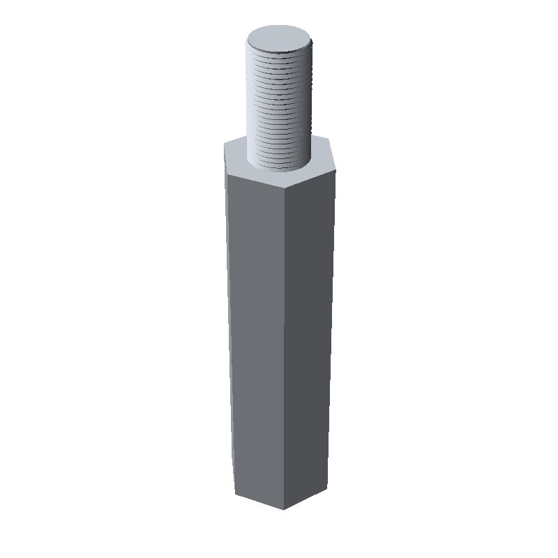 Entretoise hexagonale filetée mâle/femelle acier zingué M6 - 10 mm sur plats