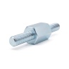 Distanciador hexagonal roscado macho/macho acero cincado azul M3 - 5,5 mm entre caras