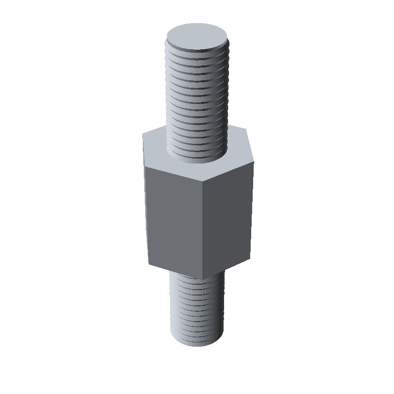 Entretoise hexagonale filetée mâle/mâle acier zingué M4 - 7 mm sur plats