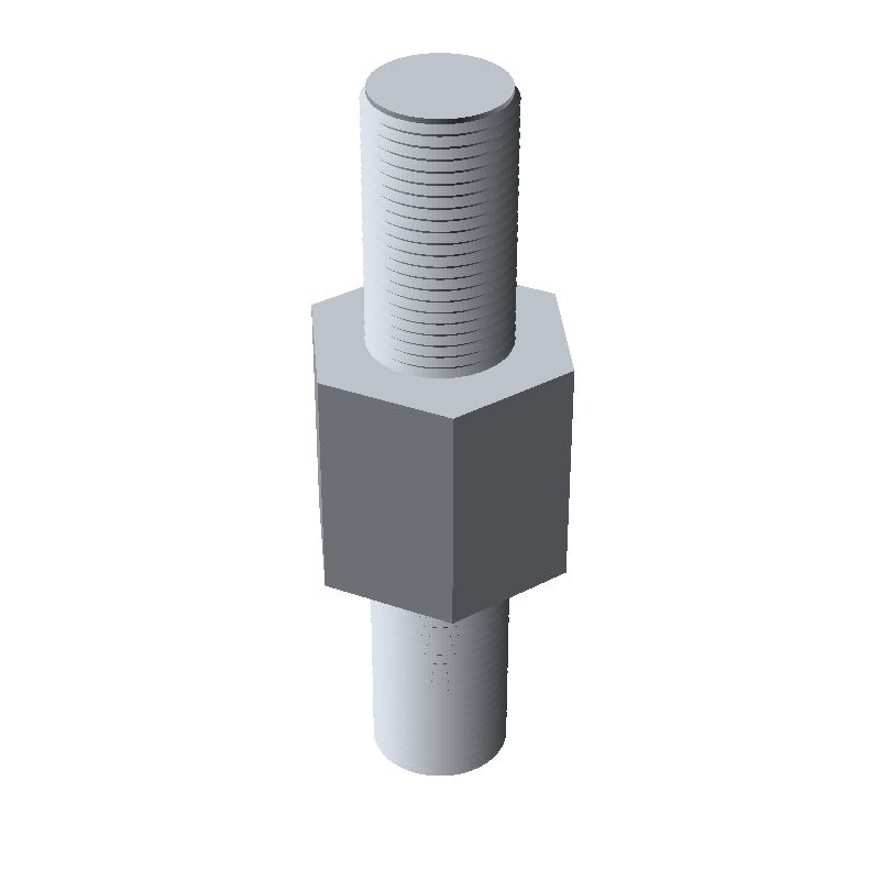 Entretoise hexagonale filetée mâle/mâle acier zingué M6 - 10 mm sur plats