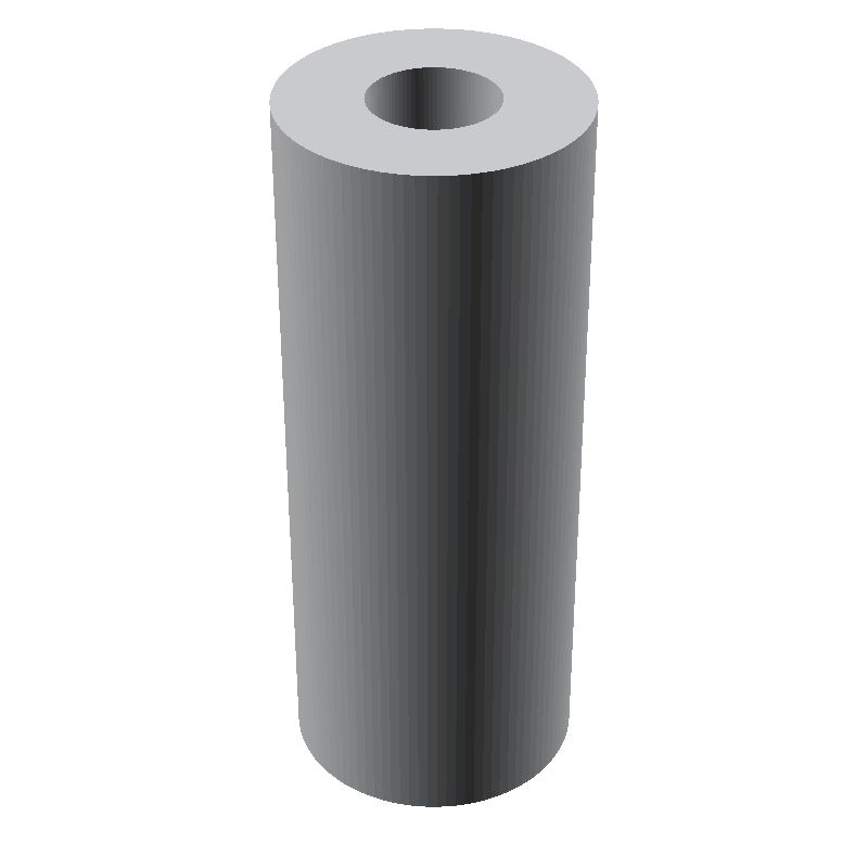 Entretoise ronde filetée femelle/femelle aluminium M2 - Ø4 mm