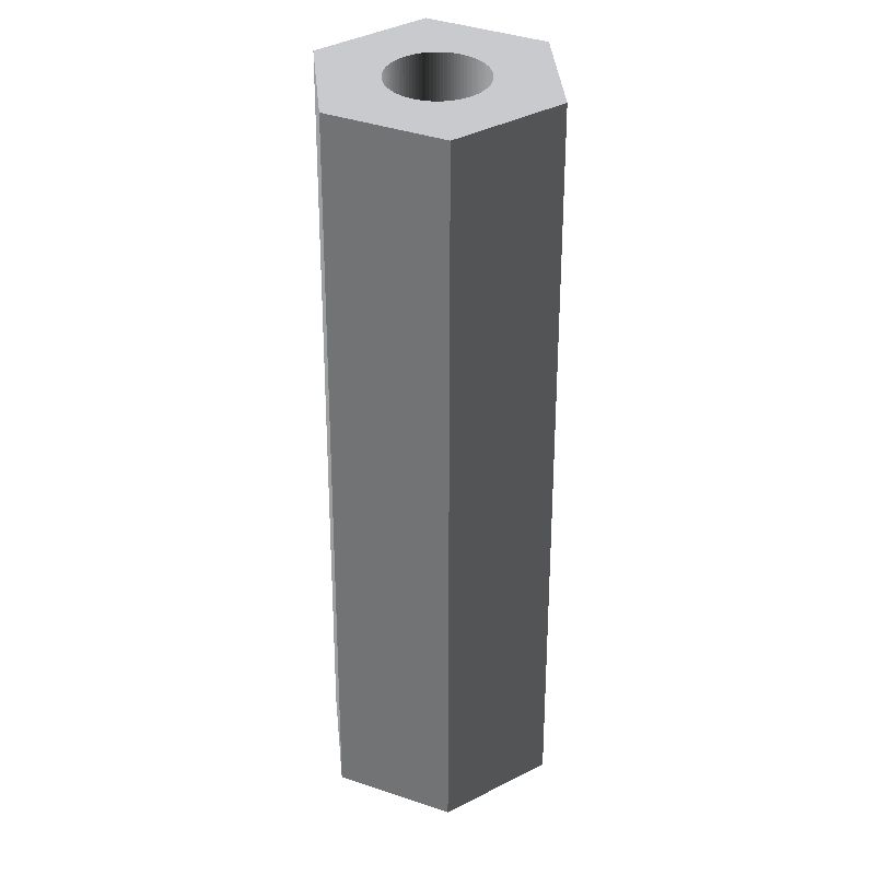 Entretoise hexagonale filetée femelle/femelle aluminium passivé M3 - 5,5 mm sur plats