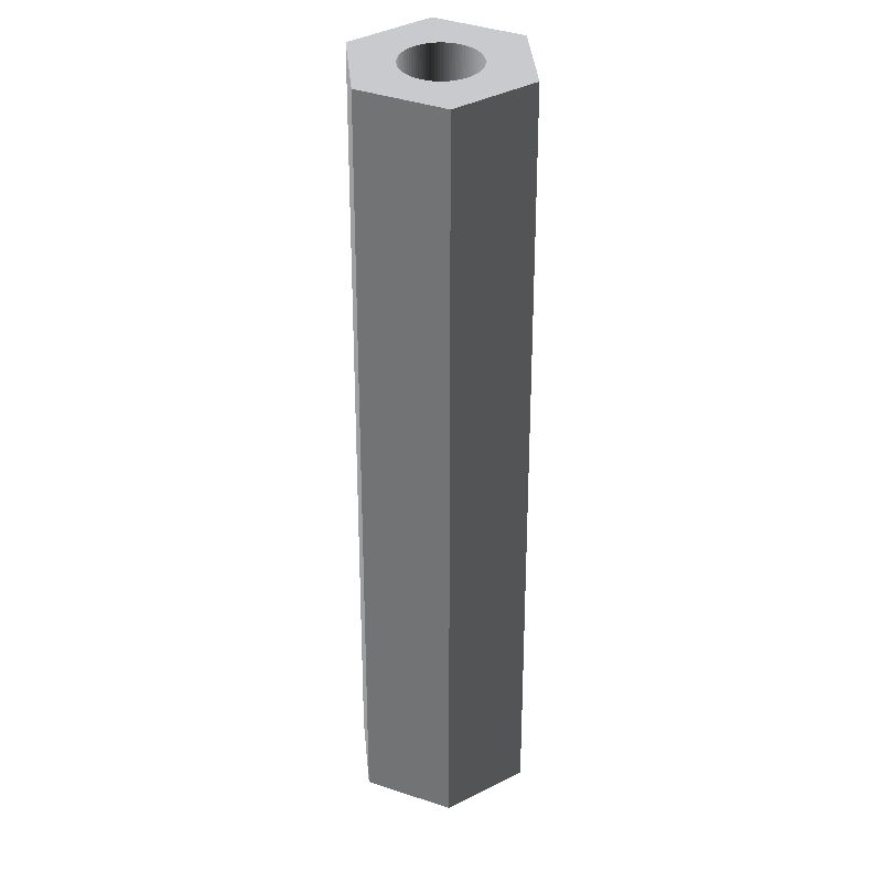 Entretoise hexagonale filetée femelle/femelle aluminium passivé M4 - 7 mm sur plats