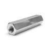 Distanciador hexagonal roscado hembra/hembra aluminio pasivado M4 - 7 mm entre caras