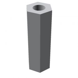 Entretoise hexagonale filetée femelle/femelle aluminium passivé M5 - 8 mm sur plats