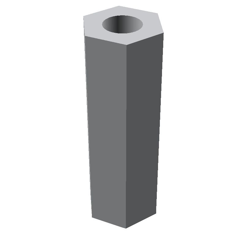 Entretoise hexagonale filetée femelle/femelle aluminium passivé M5 - 8 mm sur plats