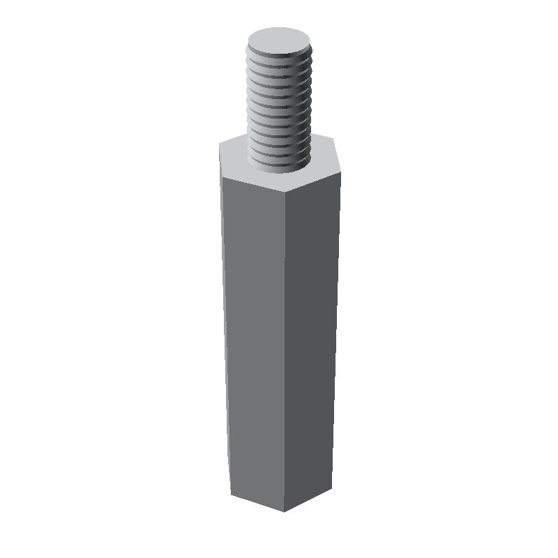 Entretoise hexagonale filetée mâle/femelle aluminium passivé M3 - 5,5 mm sur plats