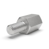Distanciador hexagonal roscado macho/hembra aluminio pasivado M4 - 7 mm entre caras