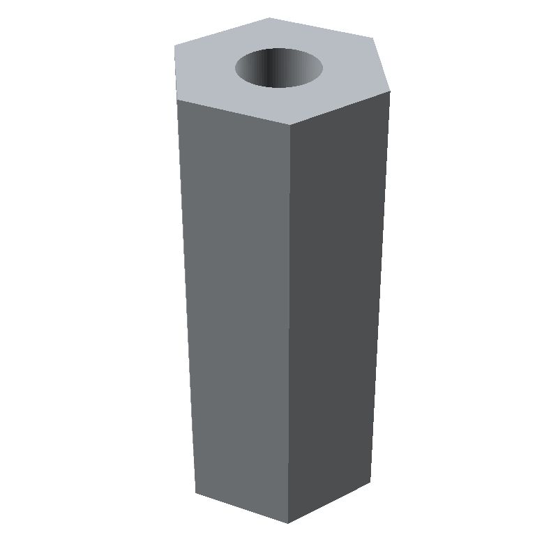 Entretoise hexagonale filetée femelle/femelle acier inoxydable M2 - 4 mm sur plats