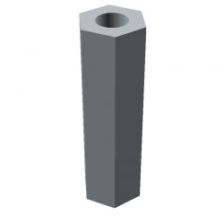 Entretoise hexagonale filetée femelle/femelle acier inoxydable M2.5 - 4 mm sur plats