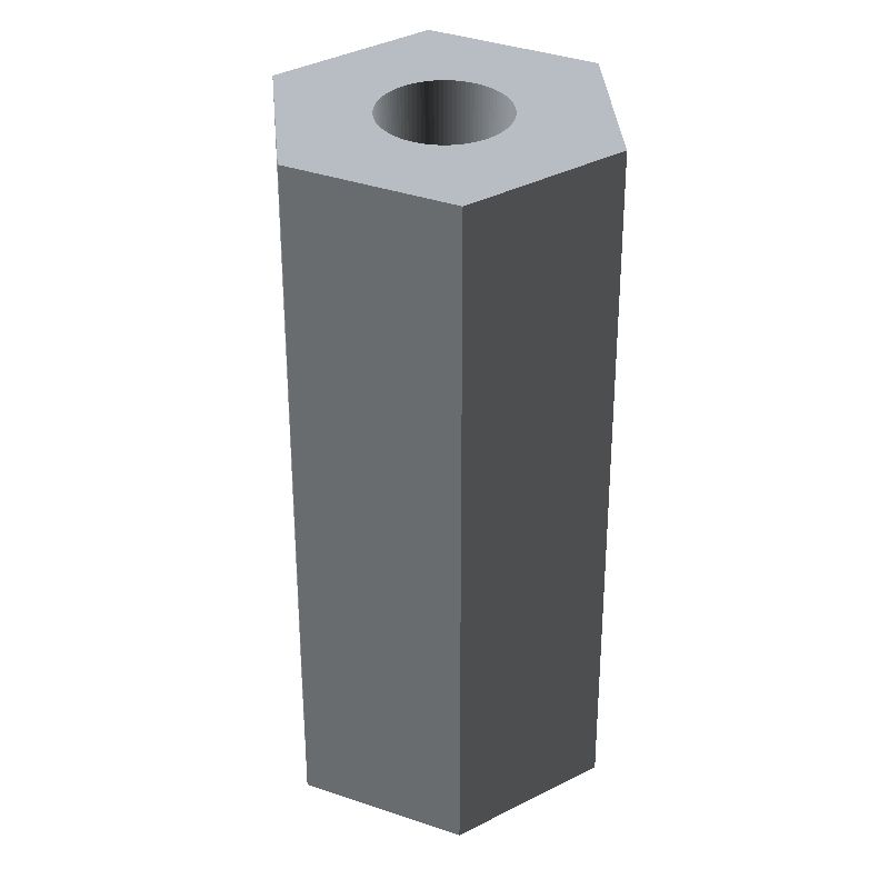 Entretoise hexagonale filetée femelle/femelle acier inoxydable M2.5 - 5 mm sur plats