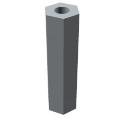 Entretoise hexagonale filetée femelle/femelle acier inoxydable M4 - 7 mm sur plats