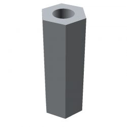 Entretoise hexagonale filetée femelle/femelle acier inoxydable M5 - 8 mm sur plats
