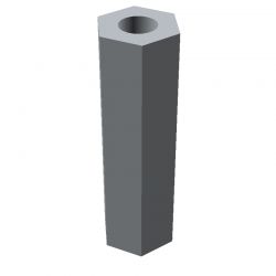 Entretoise hexagonale filetée femelle/femelle acier inoxydable M6 - 10 mm sur plats