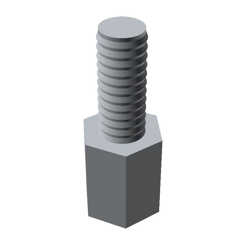 Entretoise hexagonale filetée mâle/femelle acier inoxydable M2.5 - 4 mm sur plats