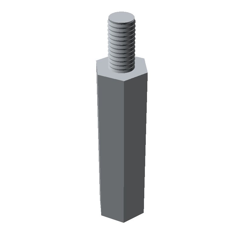 Entretoise hexagonale filetée mâle/femelle acier inoxydable M3 - 5,5 mm sur plats
