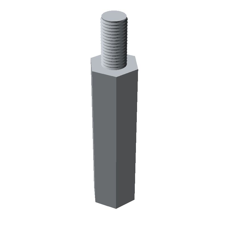 Entretoise hexagonale filetée mâle/femelle acier inoxydable M4 - 7 mm sur plats