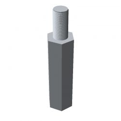 Entretoise hexagonale filetée mâle/femelle acier inoxydable M6 - 10 mm sur plats