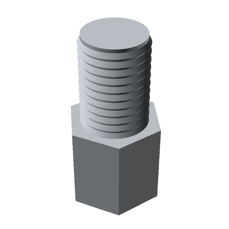 Entretoise hexagonale filetée mâle/femelle acier inoxydable UNC4-40 - 5 mm sur plats