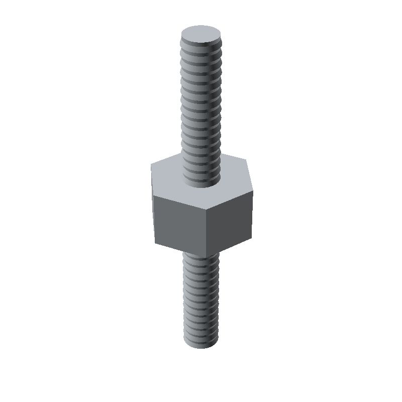 Entretoise hexagonale filetée mâle/mâle acier inoxydable M2.5 - 5 mm sur plats