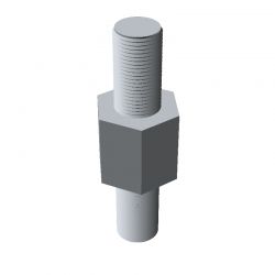 Entretoise hexagonale filetée mâle/mâle acier inoxydable M6 - 10 mm sur plats