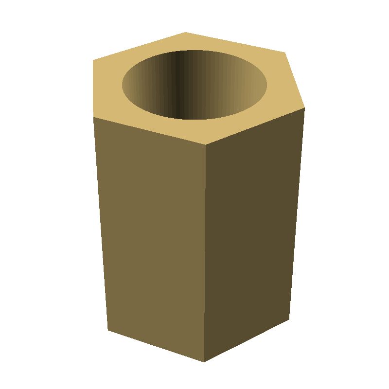Entretoise hexagonale filetée femelle/femelle laiton zingué UNC4-40 - 4,75 mm sur plats