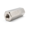 Distanciador hexagonal roscado hembra/hembra latón niquelado con plomo M2,5 - 5 mm entre caras