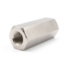 Distanciador hexagonal roscado hembra/hembra latón niquelado con plomo UNC4-40 - 5 mm entre caras