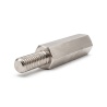 Distanciador hexagonal roscado macho/hembra latón niquelado con plomo M2,5 - 4 mm entre caras