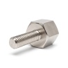 Distanciador hexagonal roscado macho/hembra latón niquelado con plomo M2,5 - 6 mm entre caras