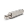 Distanciador hexagonal roscado macho/hembra latón niquelado con plomo M3 - 5 mm entre caras