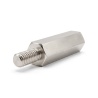Distanciador hexagonal roscado macho/hembra latón niquelado con plomo M4 - 7 mm entre caras