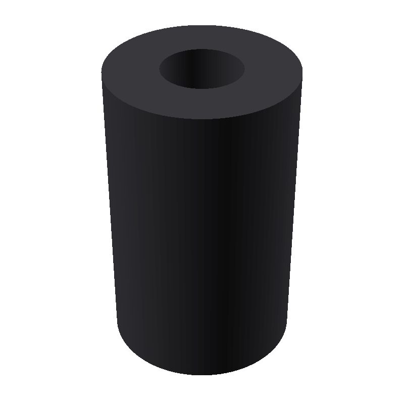 Entretoise ronde filetée femelle/femelle plastique polyamide renforcé M2 - Ø4 mm
