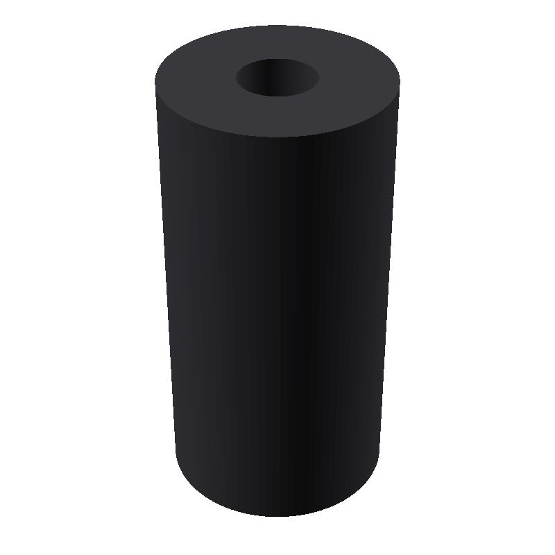Entretoise ronde filetée femelle/femelle plastique polyamide renforcé M2 - Ø5 mm