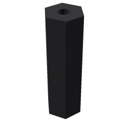 Entretoise hexagonale filetée femelle/femelle plastique polyamide renforcé M2 - 5 mm sur plats